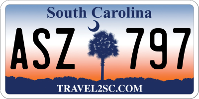 SC license plate ASZ797