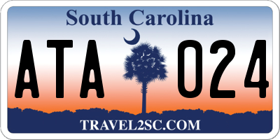 SC license plate ATA024