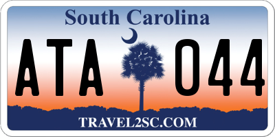 SC license plate ATA044