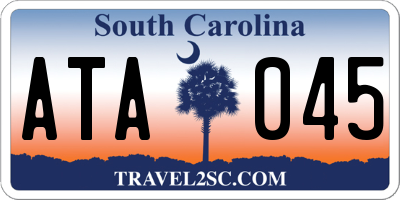 SC license plate ATA045