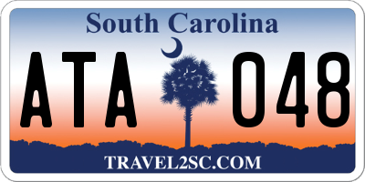 SC license plate ATA048