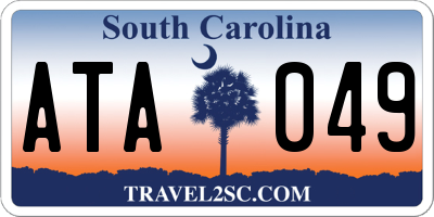 SC license plate ATA049