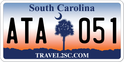 SC license plate ATA051