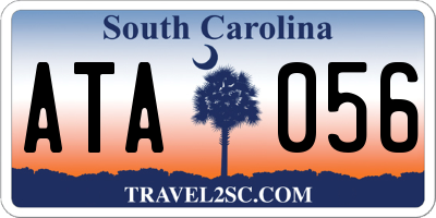 SC license plate ATA056