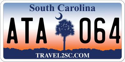 SC license plate ATA064