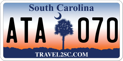 SC license plate ATA070