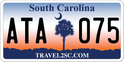 SC license plate ATA075