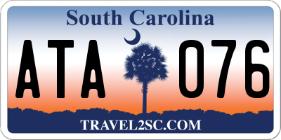 SC license plate ATA076