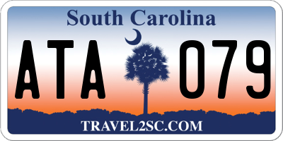 SC license plate ATA079