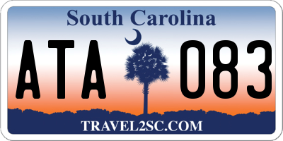 SC license plate ATA083