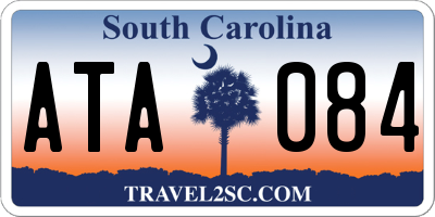 SC license plate ATA084