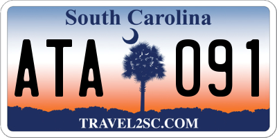 SC license plate ATA091