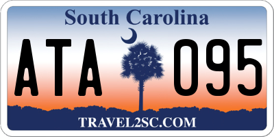 SC license plate ATA095