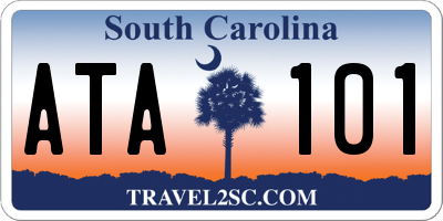 SC license plate ATA101