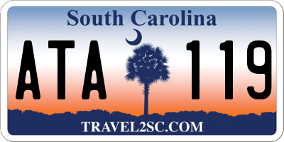 SC license plate ATA119