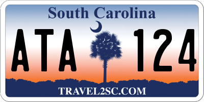 SC license plate ATA124