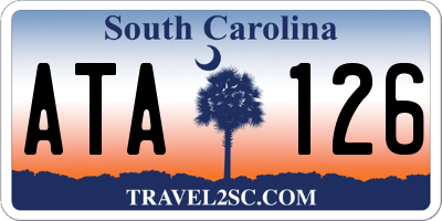 SC license plate ATA126
