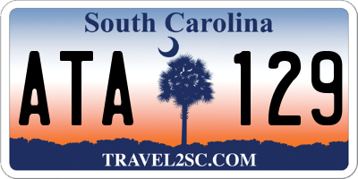 SC license plate ATA129