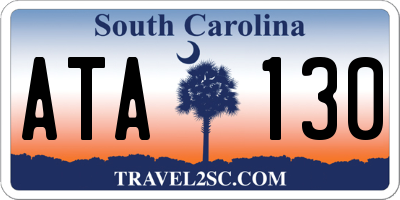 SC license plate ATA130