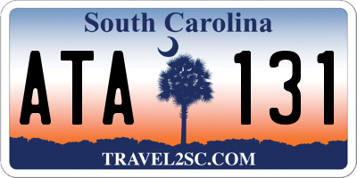 SC license plate ATA131