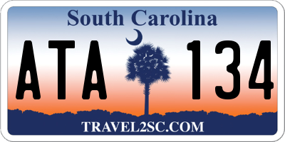 SC license plate ATA134