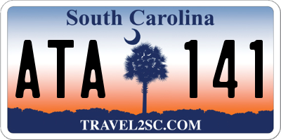 SC license plate ATA141