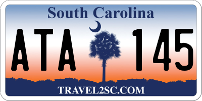 SC license plate ATA145