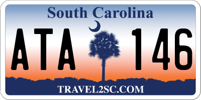 SC license plate ATA146