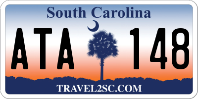 SC license plate ATA148