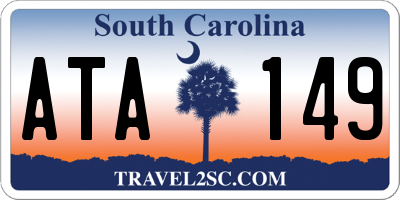 SC license plate ATA149