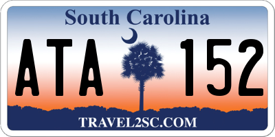 SC license plate ATA152