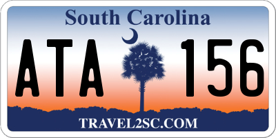 SC license plate ATA156
