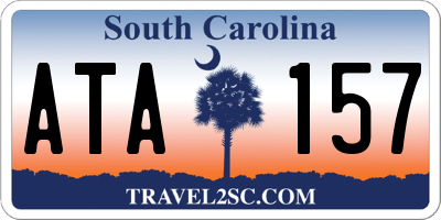 SC license plate ATA157