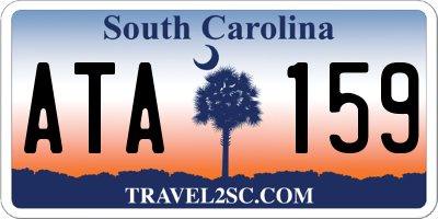 SC license plate ATA159