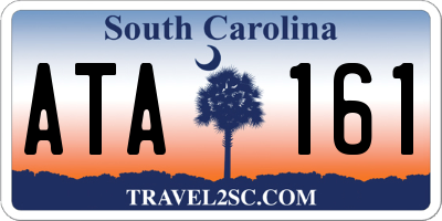 SC license plate ATA161