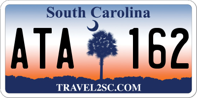 SC license plate ATA162