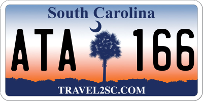 SC license plate ATA166