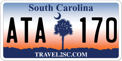 SC license plate ATA170