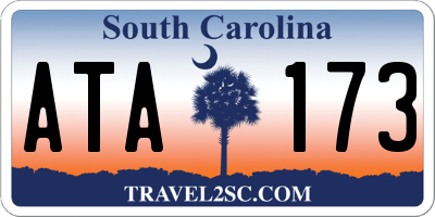 SC license plate ATA173