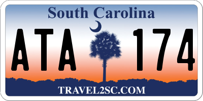 SC license plate ATA174