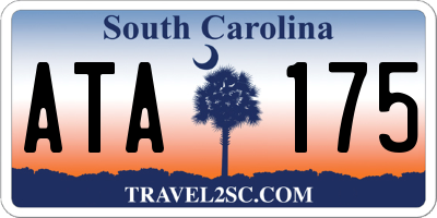 SC license plate ATA175