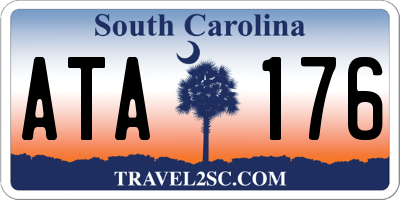 SC license plate ATA176