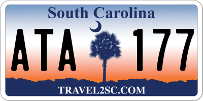 SC license plate ATA177