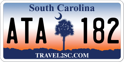 SC license plate ATA182
