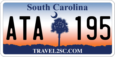 SC license plate ATA195