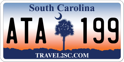SC license plate ATA199