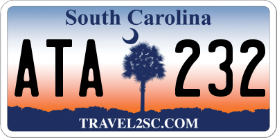 SC license plate ATA232