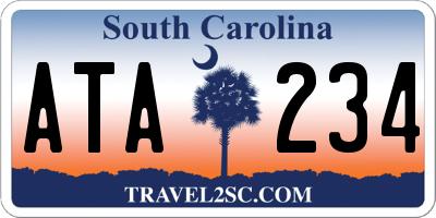 SC license plate ATA234