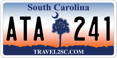 SC license plate ATA241