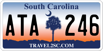 SC license plate ATA246